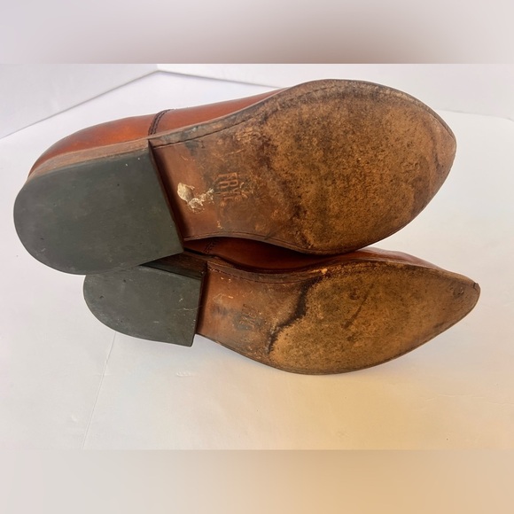 Frye Leather Booties "Billy Shootie” Chestnut color Size 10 - Picture 10 of 14